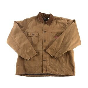 Vintage Dickies Chore Barn Jacket Men's XL Insulated Button Workwear Canvas